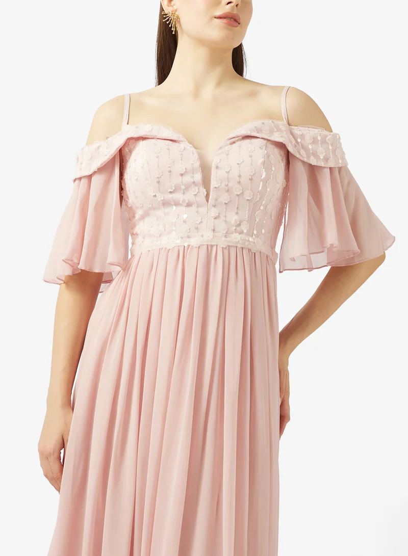 Ella Limited Edition  Off Shoulder A-line Dress for Women | Best Price UAE